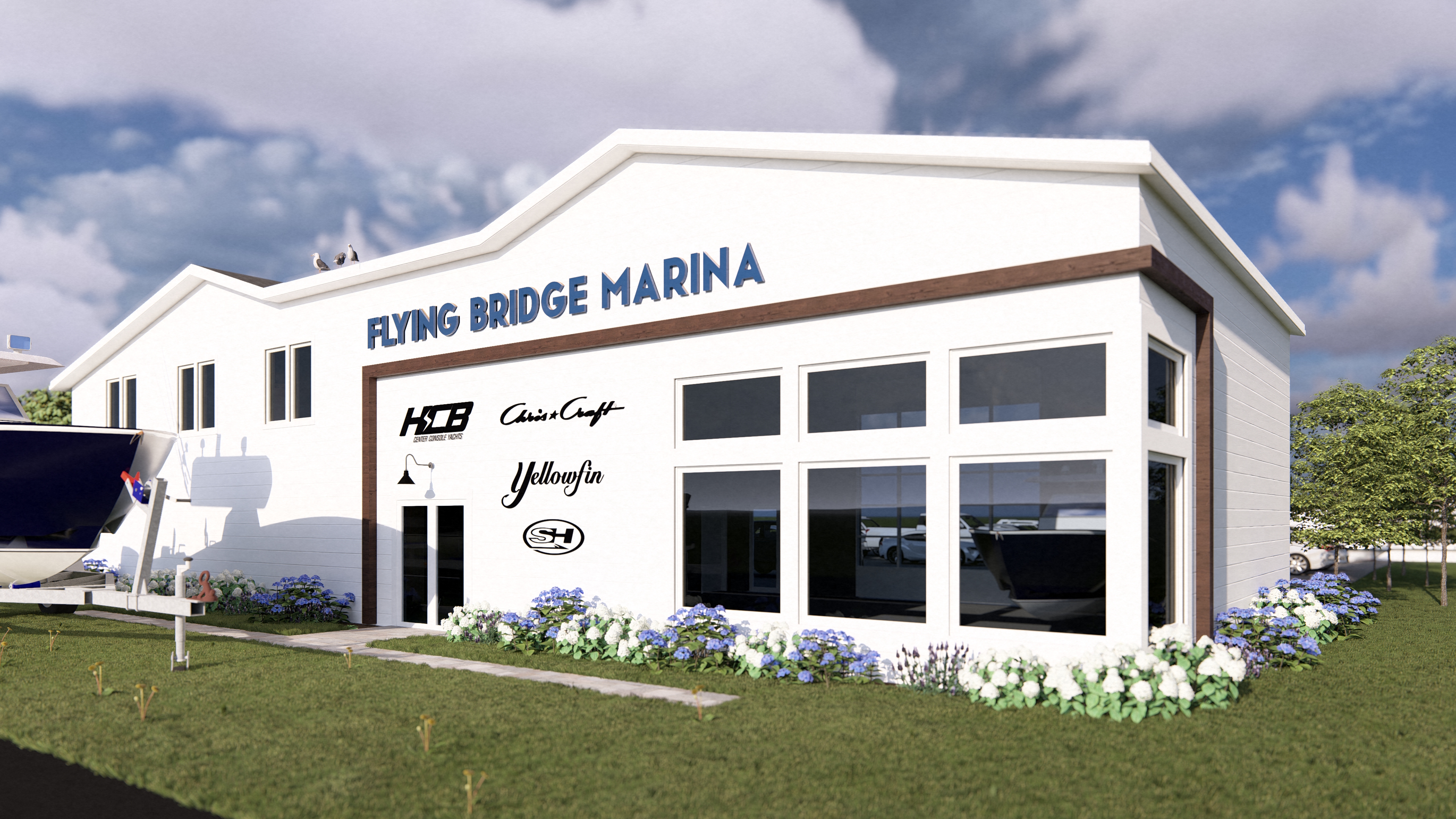 the flying bridge marina.